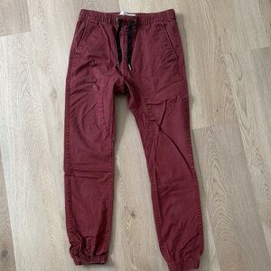 CottonOn Men's Burgundy Jogger Pants